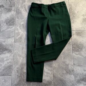 White House Black Market Dark Green Cropped Pants